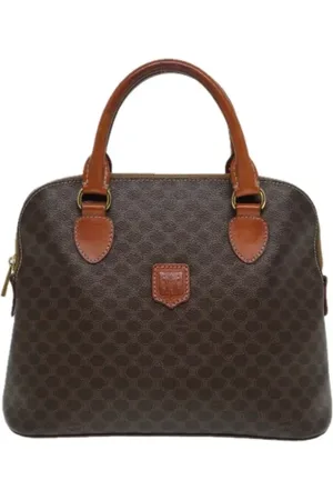 Céline Pre-owned, Dame, Brun, ONE SIZE, Tyl, Pre-owned Canvas celine-tasker
