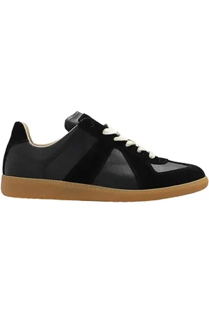 Maison Margiela Sko, Dame, Sort, 39 EU, Læder, Sorte Replica Læder Sneakers