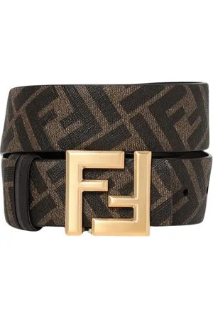 Fendi Tilbehør, Herre, Brun, 90 CM, Læder, Luksus Læderbælte