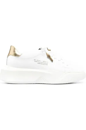 Giuliano Galiano Sko, Herre, Hvid, 40 EU, Uld, Hvide Guld Sneakers Nemesis2Nappawhitegold