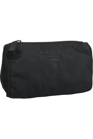 Prada Pre-owned, Dame, Sort, ONE SIZE, Nylon, Pre-owned nylon pouches
