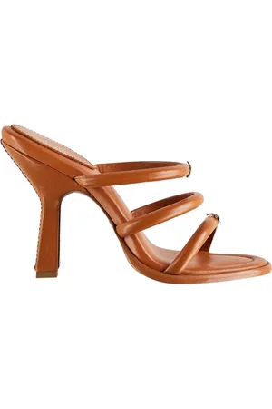 Patrizia Pepe Sko, Dame, Brun, 38 EU, Læder, Nitter Læder Sandaler
