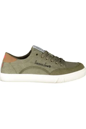 Carrera Sko, Herre, Grøn, 43 EU, Polyester, Grøn Polyester Sneaker med Kontrastdetaljer