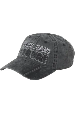 VERSACE Tilbehør, Herre, Sort, ONE SIZE, Bomuld, Broderet Logo Baseball Cap