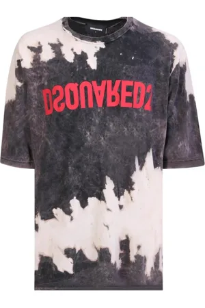 Dsquared2 Top, Herre, Flerfarvet, L, Bomuld, Multifarvet Tie-Dye T-shirt