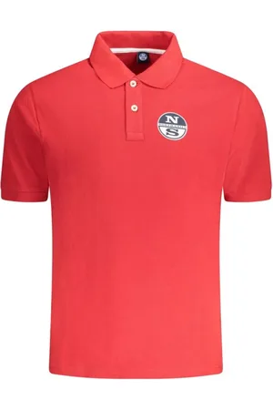 North Sails Top, Herre, Rød, M, Bomuld, Rød Bomuldspolo Skjorte Klassisk Stil