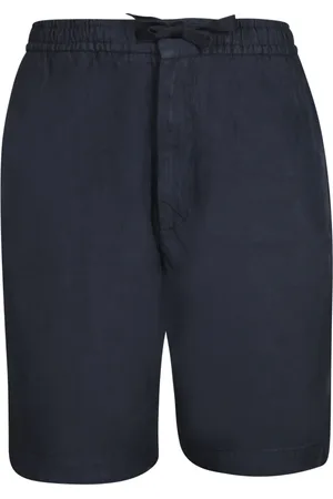 OFFICINE GENERALE Shorts, Herre, Blå, XL, Bomuld, Bomuld og hør Bermuda shorts