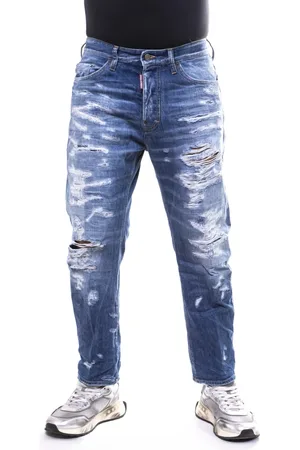 Dsquared2 Jeans, Herre, Blå, M, Uld, Marineblå Mænds Bukser Stilfuldt Model