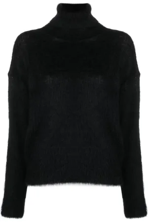 Saint Laurent Strik, Dame, Sort, M, Uld, Sort Træk 1000 Stilfuld Taske
