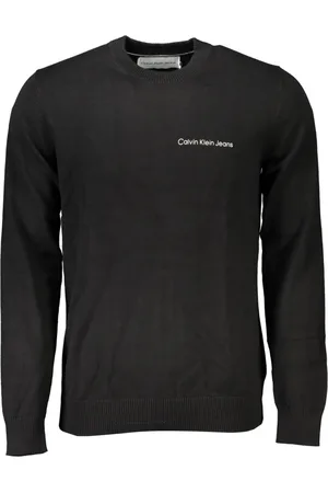 Calvin Klein Sweathshirts & Hoodies, Herre, Sort, XL, Bomuld, Herre Sort Langærmet T-shirt