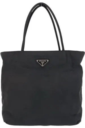 Prada Pre-owned, Dame, Sort, ONE SIZE, Nylon, Pre-owned nylon totes