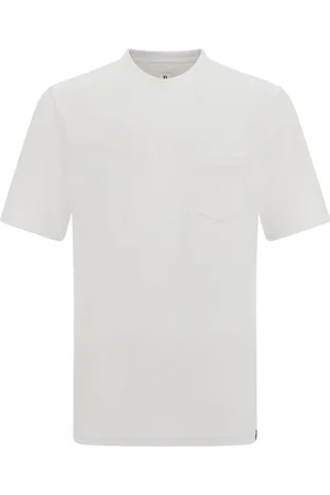 Boggi Milano Top, Herre, Hvid, L, Bomuld, BOMULD/nylon T-shirt