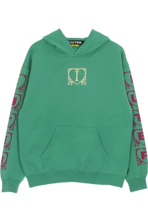 IUTER Sweathshirts & Hoodies, Herre, Grøn, XL, Bomuld, Smaragd Letvægts Hættetrøje Mænd