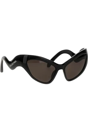Balenciaga Tilbehør, Herre, Sort, ONE SIZE, Elegant Curve Solbriller Unikt Design