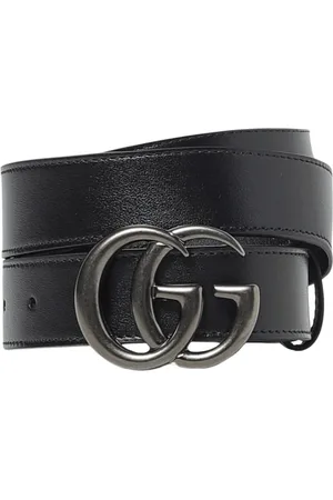 Gucci Tilbehør, Herre, Sort, 90 CM, Læder, Ikonisk Logo Læderbælte