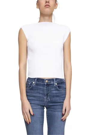 LIVIANA CONTI Top, Dame, Hvid, L, Hvid Jersey Sweater til Kvinder