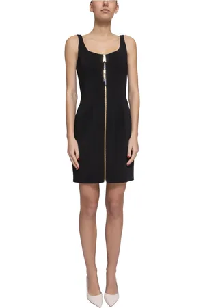 Moschino Kjole, Dame, Sort, XS, Sort Mønster Kvinders Kjole