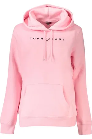 Tommy Hilfiger Sweathshirts & Hoodies, Dame, Lyserød, S, Bomuld, Bomuld Dame Sweater Hættetrøje