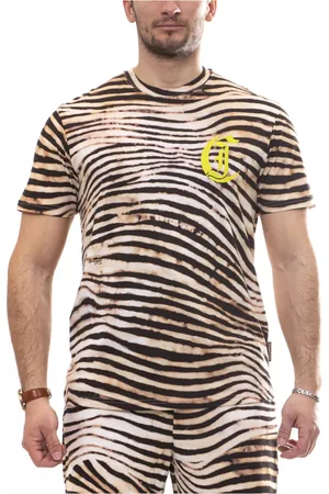 Roberto Cavalli Top, Herre, Brun, M, Bomuld, Herre Bomuld T-shirt Marzapan+sort