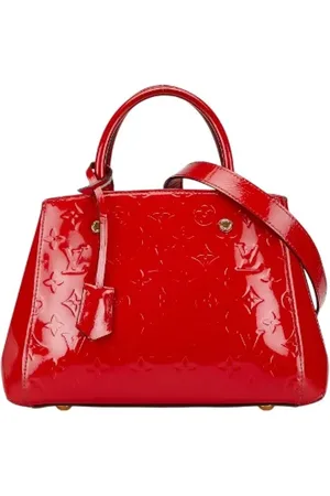 LOUIS VUITTON Pre-owned, Dame, Rød, ONE SIZE, Uld, Pre-owned Laeder hndtasker