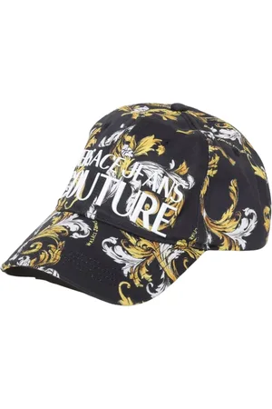 VERSACE Tilbehør, Herre, Sort, ONE SIZE, Bomuld, Barok Print Baseball Cap