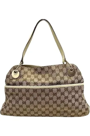 Gucci Pre-owned, Dame, , ONE SIZE, Tyl, Pre-owned Canvas totes