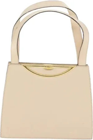 Céline Pre-owned, Dame, Hvid, ONE SIZE, Uld, Pre-owned Laeder celine-tasker