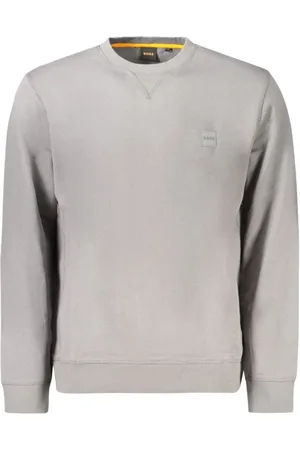 HUGO BOSS Sweathshirts & Hoodies, Herre, Grå, 2XL, Bomuld, Grå Bomuld Herre Sweater