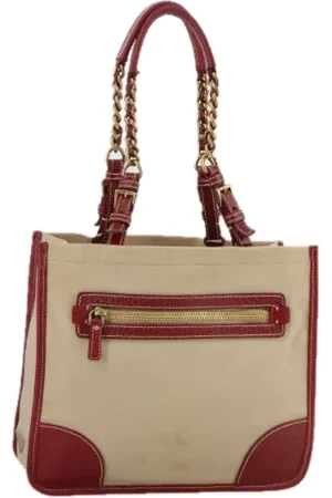 Prada Pre-owned, Dame, , ONE SIZE, Uld, Pre-owned Canvas totes