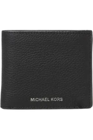 Michael Kors Tilbehør, Herre, Sort, ONE SIZE, Læder, Sort Læder Bifold Pung