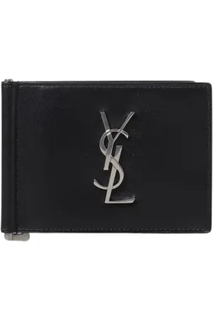 Saint Laurent Tilbehør, Herre, Sort, ONE SIZE, Monogram Bill Clip Pung
