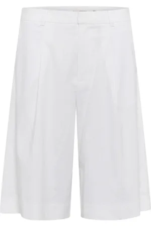 Gestuz Shorts, Dame, Hvid, XL, Linned, Hvide Linnedshorts & Trusser
