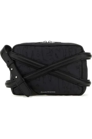Alexander McQueen Taske, Herre, Sort, ONE SIZE, Nylon, Harness Crossbody Taske i Sort Nylon