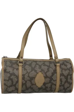 Saint Laurent Pre-owned, Dame, Grå, ONE SIZE, Tyl, Pre-owned Laeder hndtasker