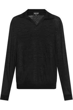 Giorgio Armani Strik, Herre, Sort, 2XL, Linned, Linned polo