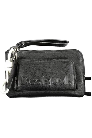 Desigual Taske, Dame, Sort, ONE SIZE, Uld, Sort Skuldertaske med Justerbar Strop