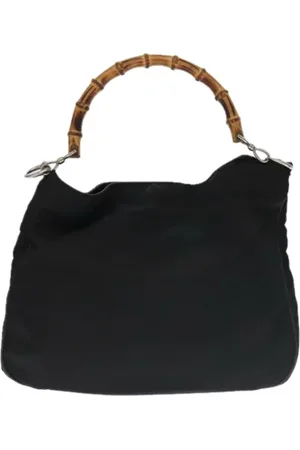 Gucci Pre-owned, Dame, Sort, ONE SIZE, Nylon, Pre-owned nylon hndtasker