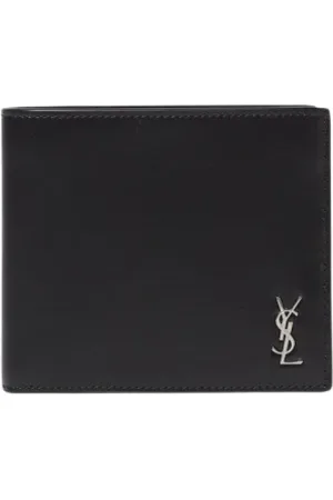 Saint Laurent Tilbehør, Herre, Sort, ONE SIZE, Læder, Klassisk Læder BiFold Pung