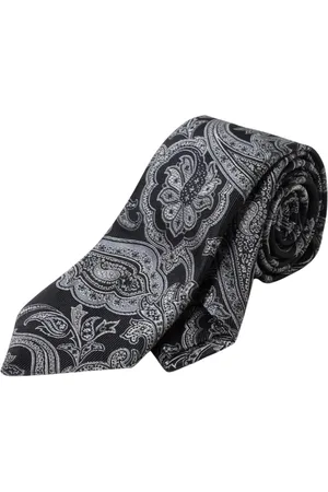 Etro Tilbehør, Herre, Sort, ONE SIZE, Klassisk Paisley Silkeslips