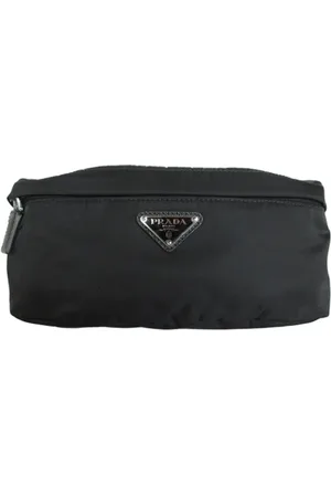 Prada Pre-owned, Herre, Sort, ONE SIZE, Læder, Pre-owned Laeder crossbody-tasker