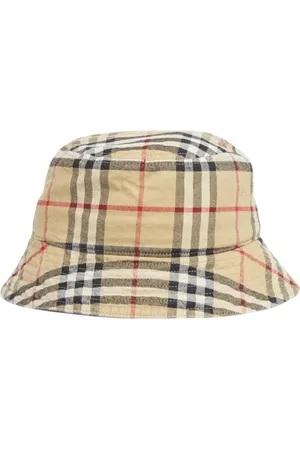 Burberry Tilbehør, Herre, , M, Bomuld, Elegant Nude Bucket Hat