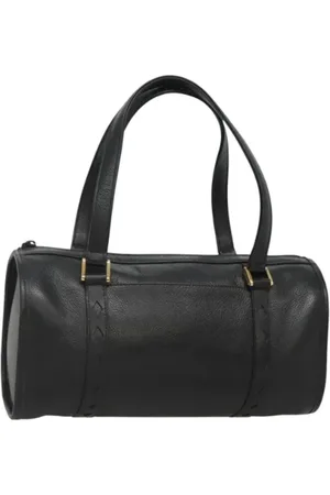 Saint Laurent Pre-owned, Dame, Sort, ONE SIZE, Tyl, Pre-owned Laeder hndtasker