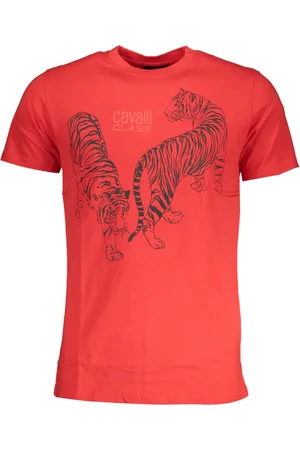 Roberto Cavalli Top, Herre, Rød, 2XL, Tøj