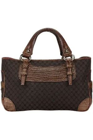 Céline Pre-owned, Dame, Brun, ONE SIZE, Tyl, Pre-owned Canvas celine-tasker