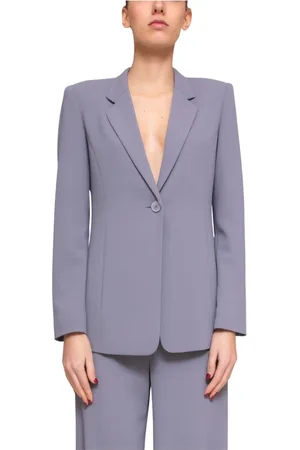 Emporio Armani Jakke, Dame, Blå, S, Mineral Grey Dame Blazer