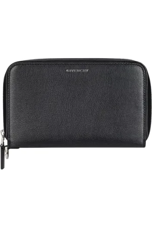 Givenchy Tilbehør, Herre, Sort, ONE SIZE, Læder, Sort Læder Lynlås Pung