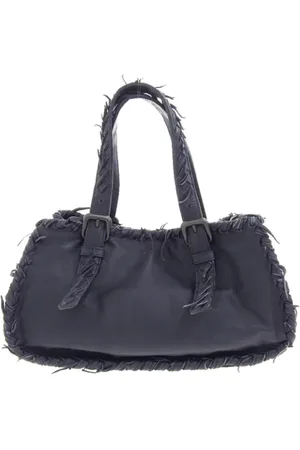 Bottega Veneta Pre-owned, Dame, Blå, ONE SIZE, Tyl, Pre-owned Laeder hndtasker