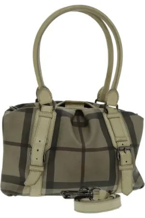 Burberry Pre-owned, Dame, , ONE SIZE, Uld, Pre-owned Laeder hndtasker