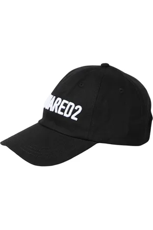 Dsquared2 Tilbehør, Herre, Sort, ONE SIZE, Bomuld, Broderet Logo Baseball Kasket