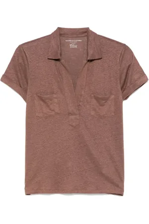 Majestic Top, Dame, Brun, L, Linned, Brun Linned T-shirt